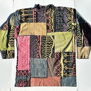 NEW 90’s VINTAGE GEOMETRIC LONG SLEEVE T-SHIRT